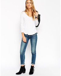Asos Collection The New Forever T Shirt With Long Sleeves In Soft Touch