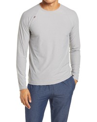 Rhone Crew Neck Long Sleeve T Shirt In Light Gray Heather At Nordstrom