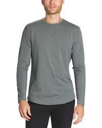 Cuts Crewneck Long Sleeve T Shirt In Sage At Nordstrom