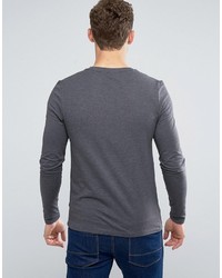 Asos Extreme Muscle Long Sleeve T Shirt With V Neck