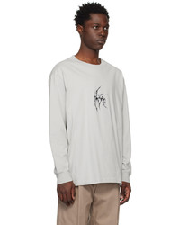 Han Kjobenhavn Gray Artwork Long Sleeve T Shirt