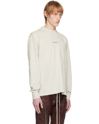 Han Kjobenhavn Gray Distressed Long Sleeve T Shirt