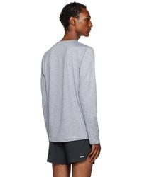 Nike Gray Dri Fit Long Sleeve T Shirt