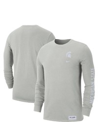 Nike Gray Michigan State Spartans 2 Hit Long Sleeve T Shirt At Nordstrom