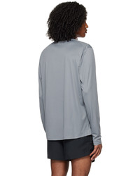 Nike Gray Miler Long Sleeve T Shirt