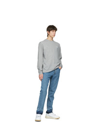 Acne Studios Grey Nash Patch Long Sleeve T Shirt