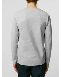 Selected Homme Grey Long Sleeve T Shirt