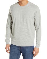 Peter Millar Lava Wash Long Sleeve T Shirt In British Grey At Nordstrom