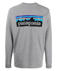 Patagonia Logo Print Crew Neck T Shirt