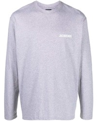 Jacquemus Logo Print Long Sleeved T Shirt