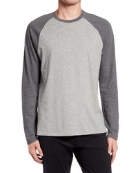 Vince Long Sleeve Baseball T Shirt In Med H Greyh Grey At Nordstrom