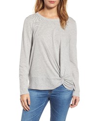 Caslon Long Sleeve Front Knot Tee