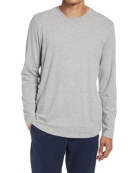 Open Edit Long Sleeve T Shirt In Grey Heather At Nordstrom