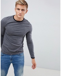 ASOS DESIGN Long Sleeve T Shirt With Contrast Ringer