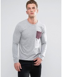 French Connection Long Sleeve T Shirt With Pocket