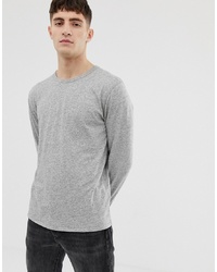 J.Crew Mercantile Long Sleeve Top In Grey Marl