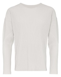 Homme Plissé Issey Miyake Long Sleeved Pleated Top