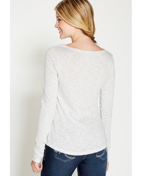 Maurices Long Sleeve Tee In Lunar Wash