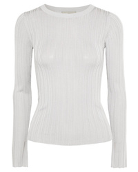 Vince Ribbed Stretch Jersey Top