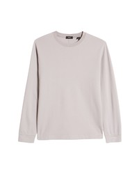 Theory Rider Long Sleeve T Shirt In Smoke At Nordstrom