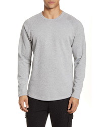 Acyclic Slim Fit French Terry Long Sleeve T Shirt
