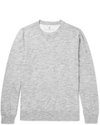 Brunello Cucinelli Slim Fit Mlange Cotton Jersey T Shirt
