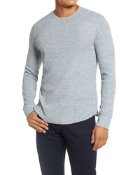 Vince Slim Fit Stretch Cotton Thermal Long Sleeve T Shirt