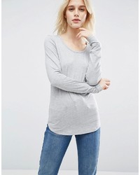 Asos T Shirt With Long Sleeve And Scoop Neck