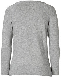 James Perse Vintage Cotton Raglan Sleeve T Shirt In Grey