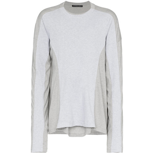 Y/Project Y Project Grey Long Sleeve Double T Shirt, $388