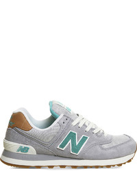 New Balance 574 Mesh And Suede Trainers