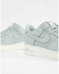Nike Air Force 1 Woven Trainers In Grey Aq8624 002