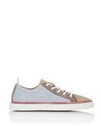 Thom Browne Colorblocked Low Top Sneakers Grey