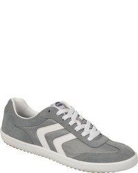 Dr. Scholl's Knife Sneaker Greywhite Suede Lace Up Shoes