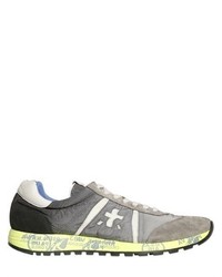 Premiata Lucy Washed Nylon Suede Sneakers