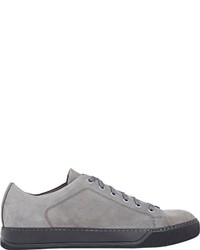 Lanvin Nubuck Low Top Sneakers Grey Size 8