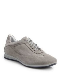Saks Fifth Avenue Collection Suede Lace Up Sneakers