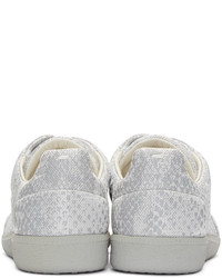 Maison Margiela Silver Reflective Future Low Top Sneakers