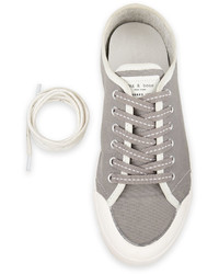 Rag & Bone Standard Issue Canvas Lace Up Sneaker Gray