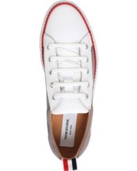 Thom Browne Tennis Leather Low Top Trainers