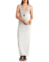 Charlotte Russe Knit Caged Back Maxi Dress