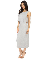 Culture Phit Cora Midi Layered Dress With Side Cut Outs