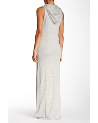 Everleigh Sleeveless Texture Knit Hooded Maxi Dress
