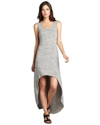 Romeo & Juliet Couture Heather Grey High Low Knit Maxi Dress