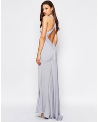 Jarlo Tall Cross Back Maxi Dress With Luxe Train Detail
