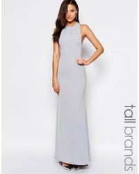 Jarlo Tall Cross Back Maxi Dress With Luxe Train Detail