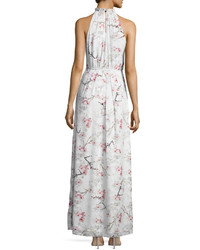 Ted Baker London Elynor Cherry Blossom Maxi Dress Light Gray