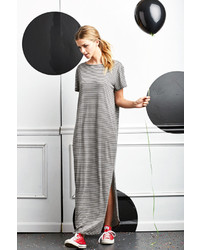 Shabby Apple Playmaker Maxi Dress Grey