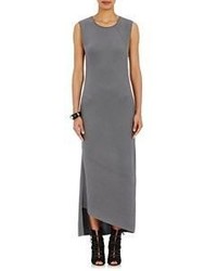 Victor Alfaro Wool Sleeveless Maxi Dress Grey