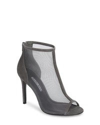 Grey Mesh Ankle Boots